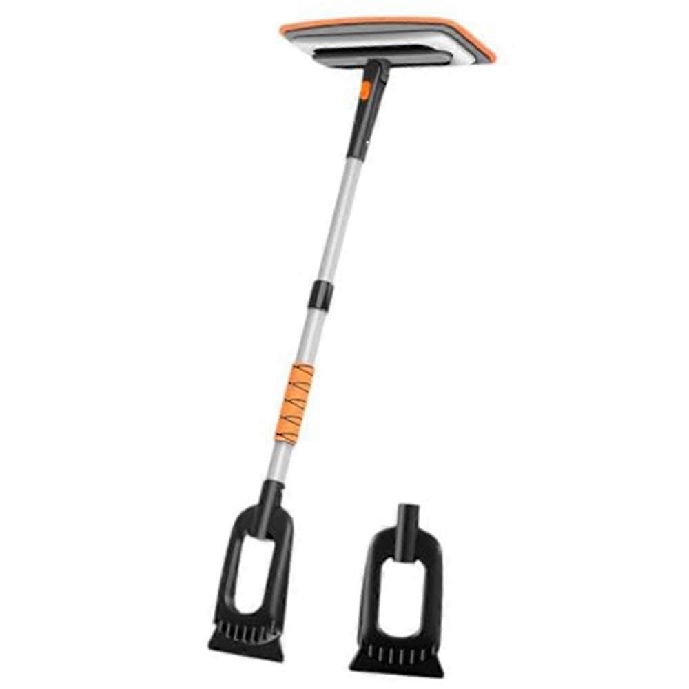 Car Snow Brush Ice Scraper 3 in 1 Extendable Aluminum Alloy Winter Snow Removal Tool