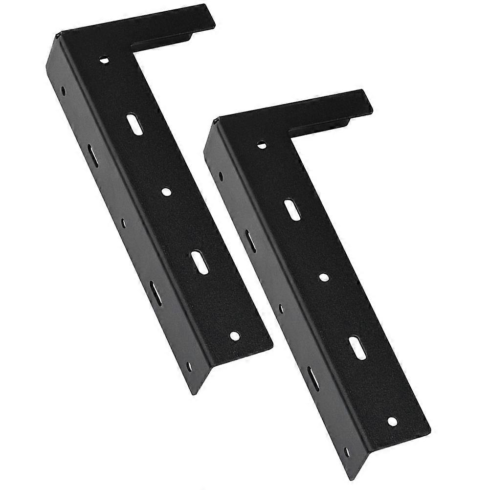 Mounting Brackets Wall Mounted Shelf Support For Workshop Cold Rolled Steel Triangle Shape 2Pcs
