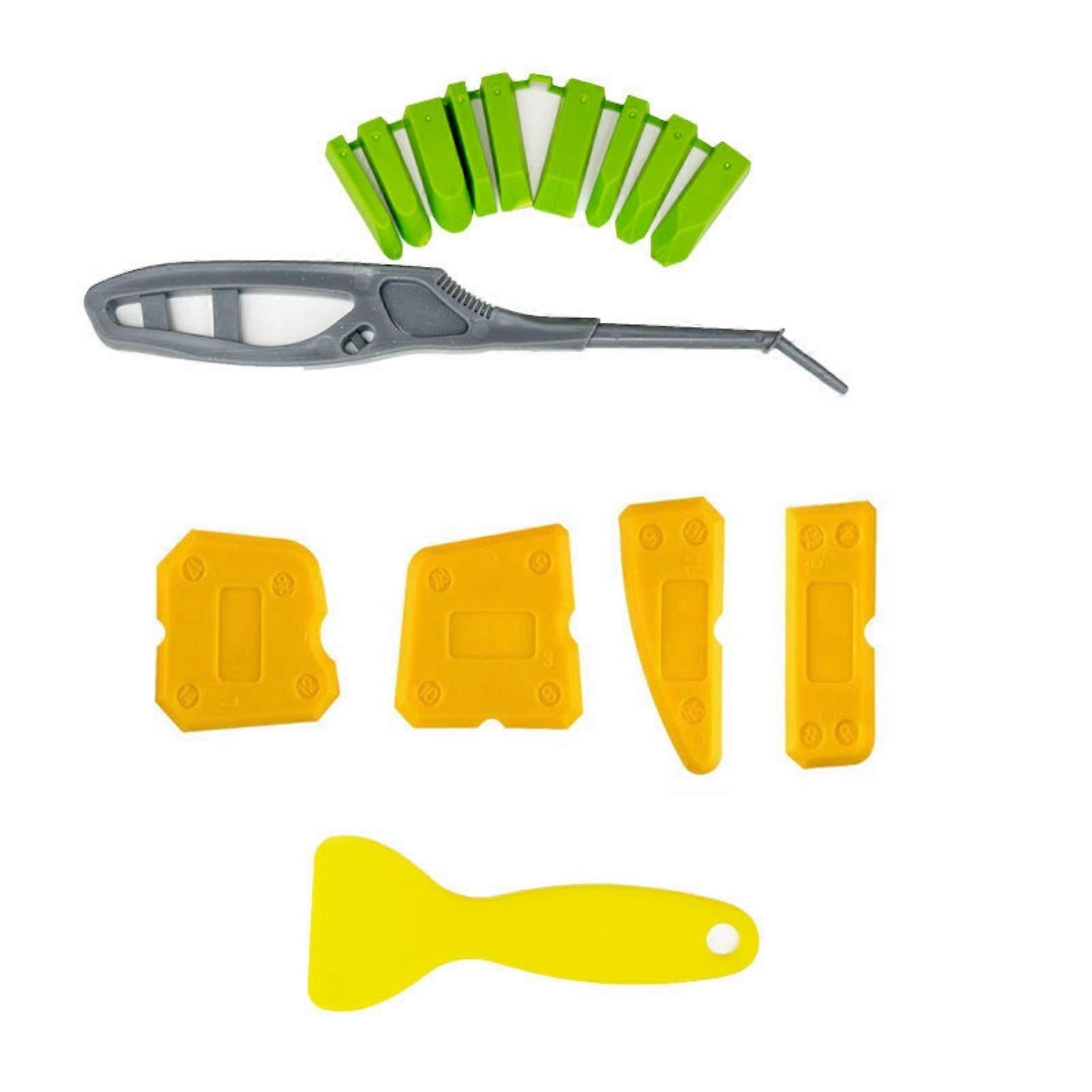15Pieces Multi Shape Caulking Tool Set Flexible Sealant Smoother Caulking Removers For Tight Space Tile Edges Corners Multicolor