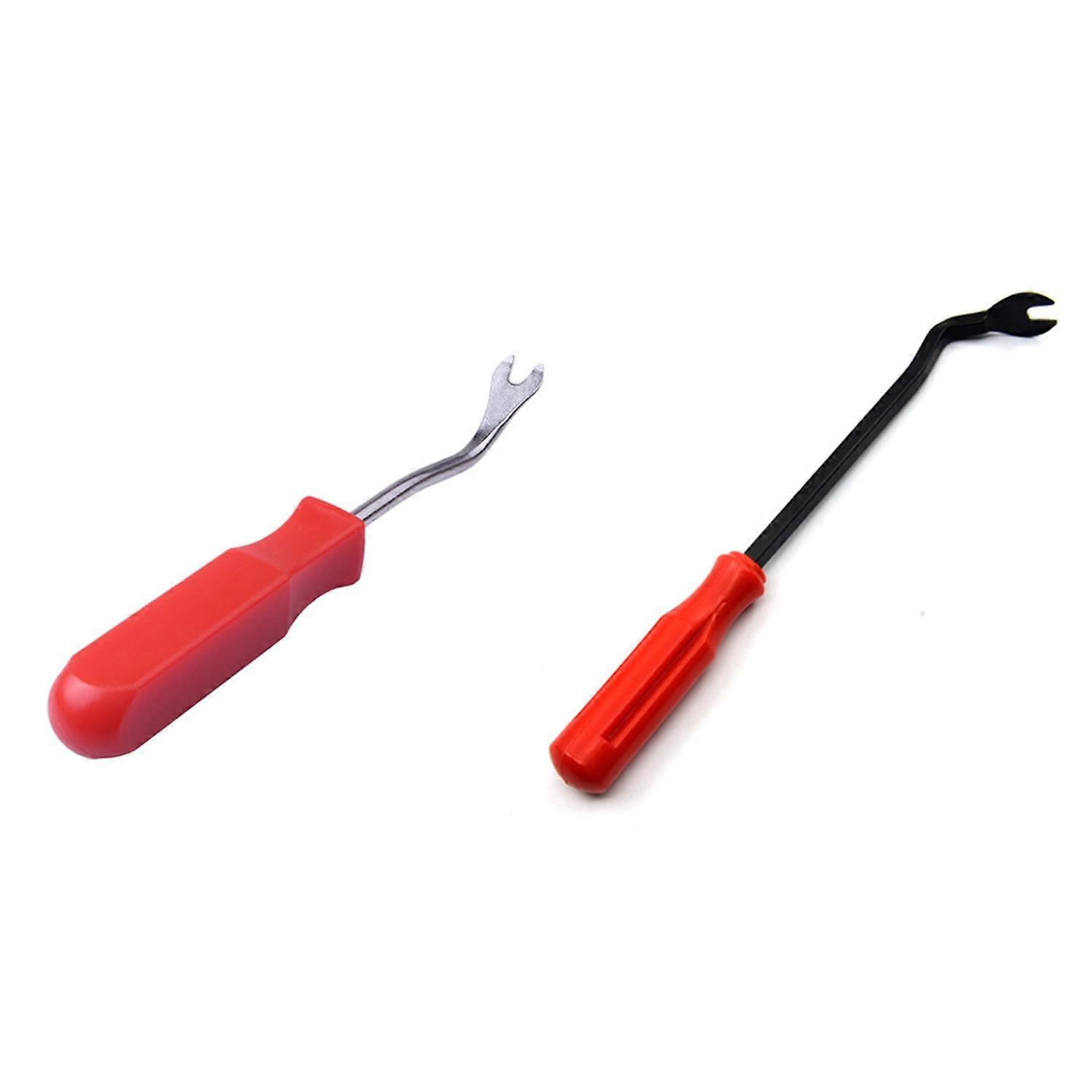 2 Pcs Car terior Trim Clip Panel Upholstery Fastener Clip Remover Tool Red, 6 in ch & 4 in ch
