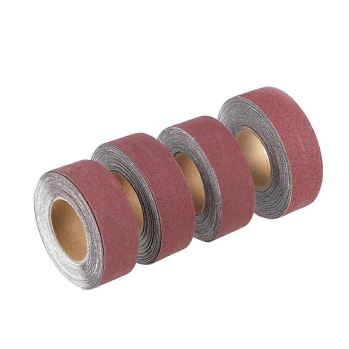 Dark Red Abrasive Belt for Furniture Repair Drawable Emery Cloth Roll Suitable for Fine Grinding