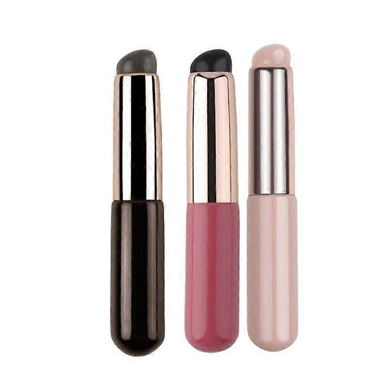 Silicone Lip Brush in a Set with a Cover and Hood, Soft Makeup Brush for Lips, Round Head, Does Not Break