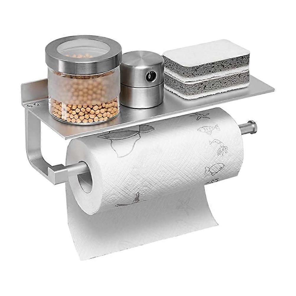 Roll Paper Holder Multi-Functional for Holding Toilet Paper 1Pcs Silver