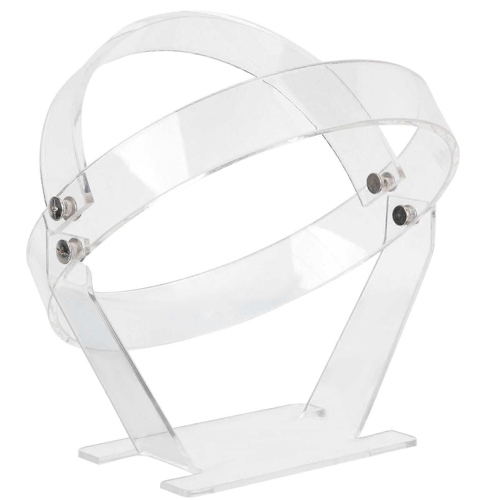 Countertop Hat Display Rack Multi Purpose Hat Stand Acrylic Material Shape Retention for Shop 1Set