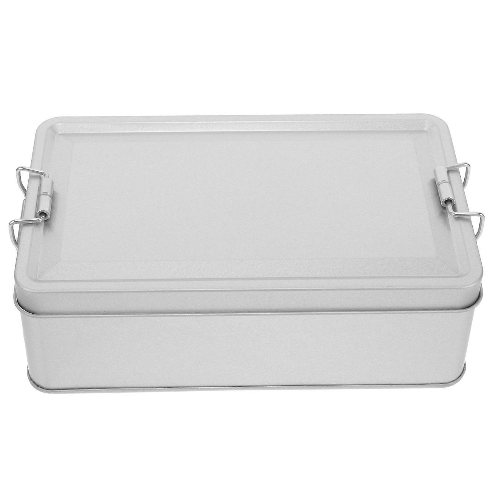 Metal Box for Candies Empty Biscuit Box with Lid for Packaging Sweets General Users 1Set