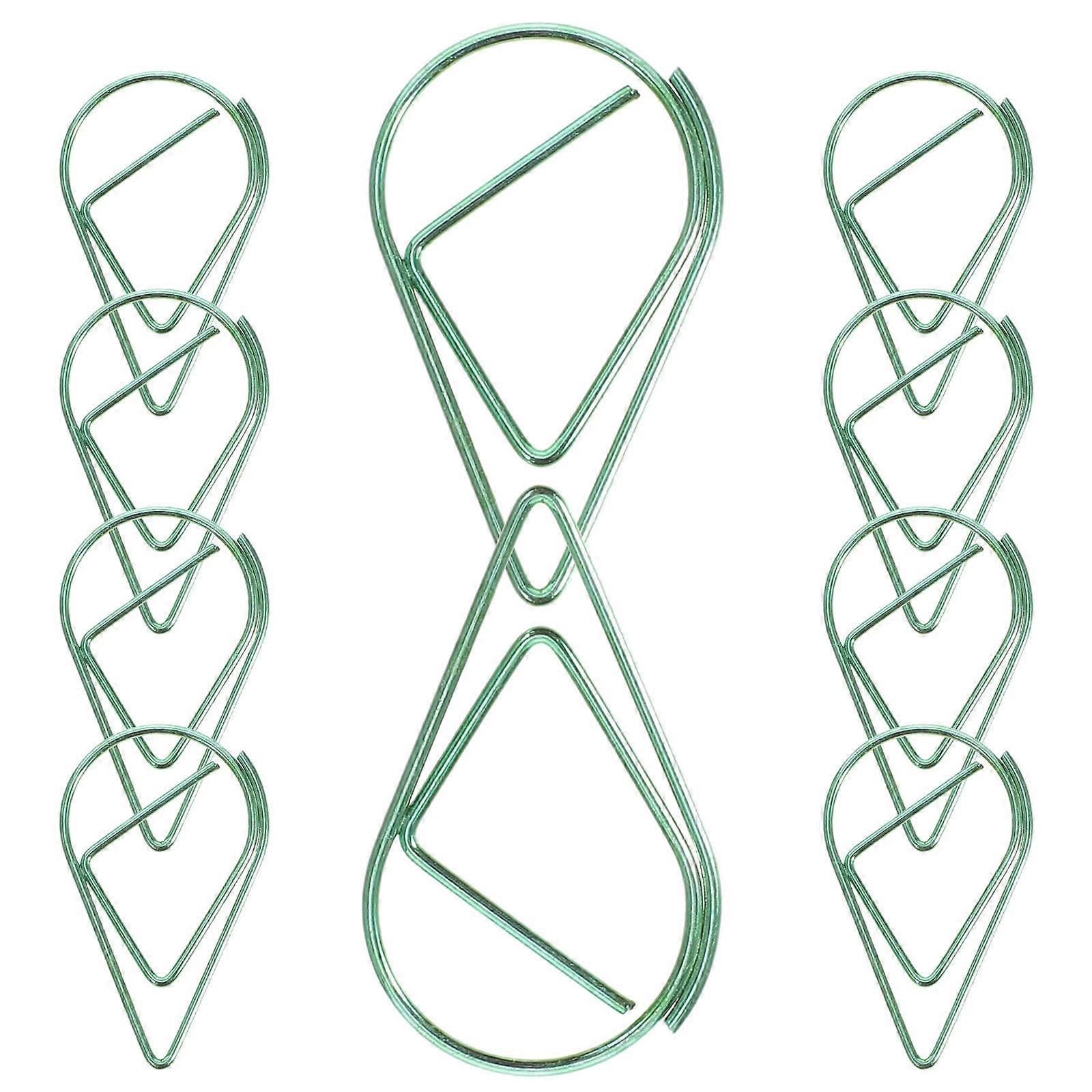 Water Drop Metal Paper Clips 10pcs Cute & Versatile Office Supplies for Photos, Notes, Home, and School Use