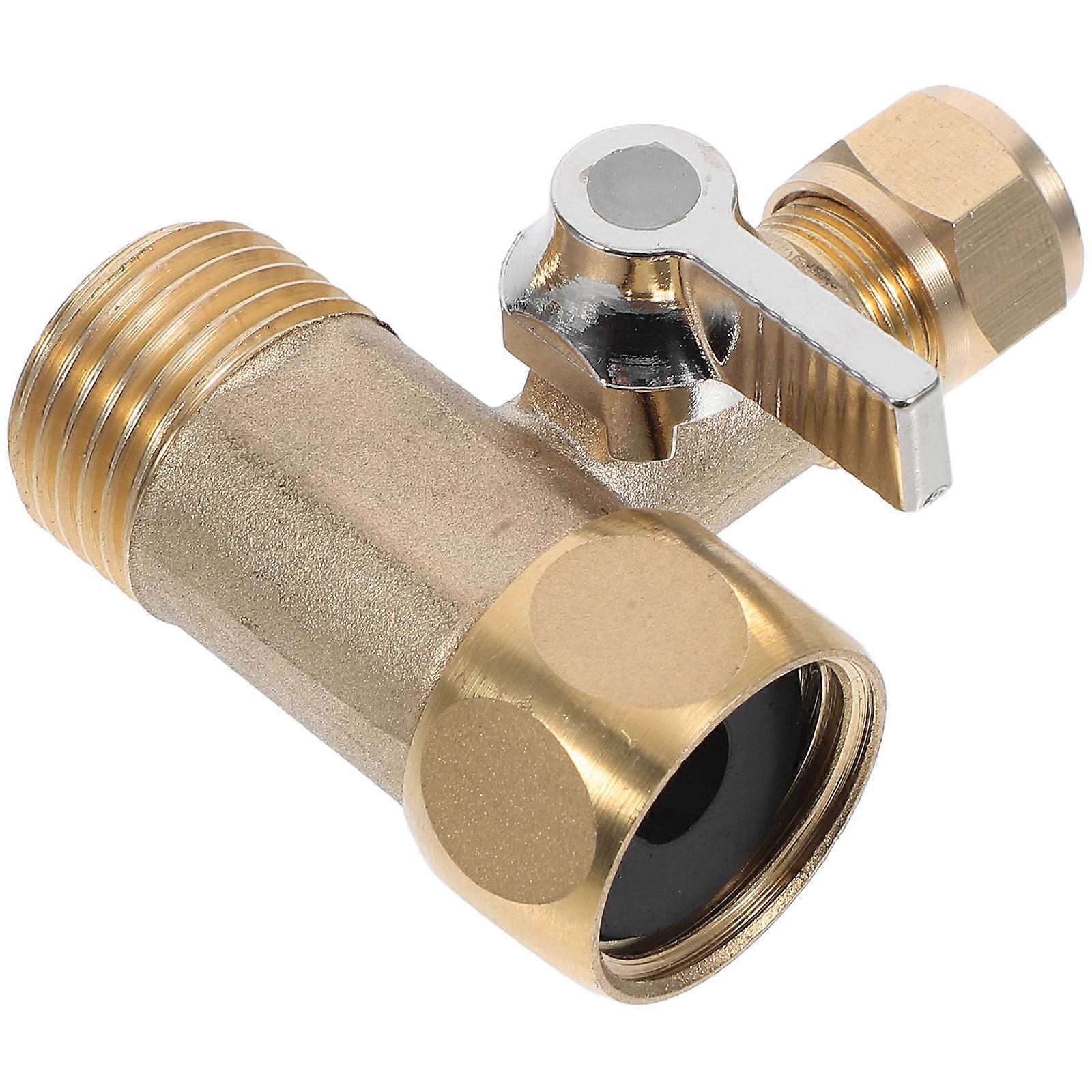 Water Pipe Fitting Filter Connector Adjustable Water Flow For Commercial Use Golden 5.50X4.80X3.50CM Water Connection 1Pcs