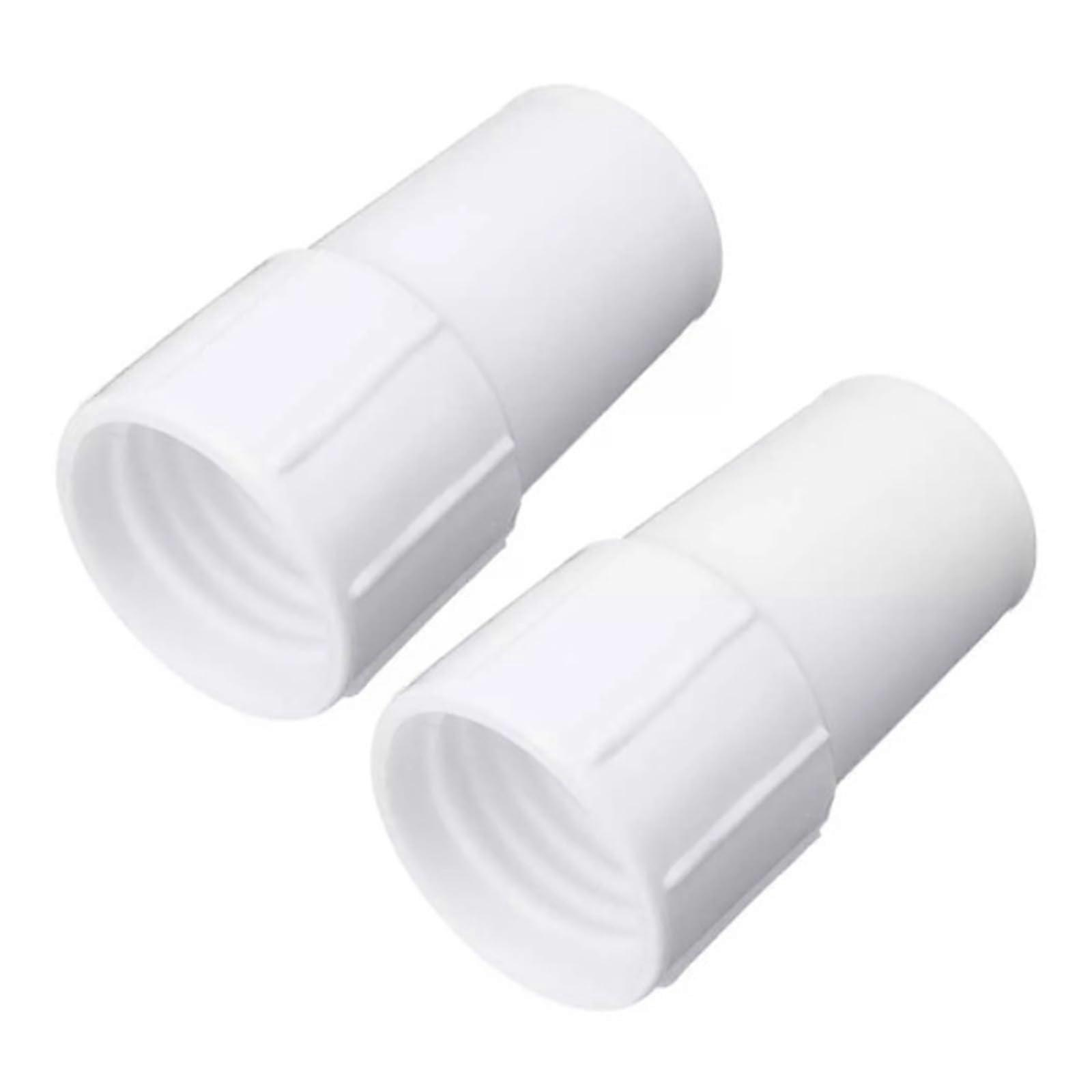 Swimming Pool Hose Connector 38mm Left Hand Pool Vacuum Hose Cuff for Spiral Wound Swimming Pool Vacuum Hoses 2 Pack