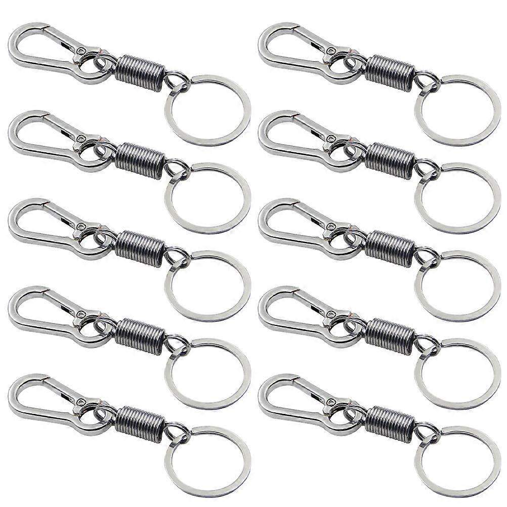 10 Pack Durable Alloy Key Rings for Daily Use – Stylish Unisex Keychains for Home Decoration