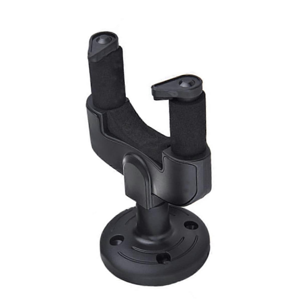 2 Pieces Portable Guitar Wall Hooks Removable Guitar Hanger Black Secure Guitar Wall Holder for Acoustic Guitar and Bass with Padding