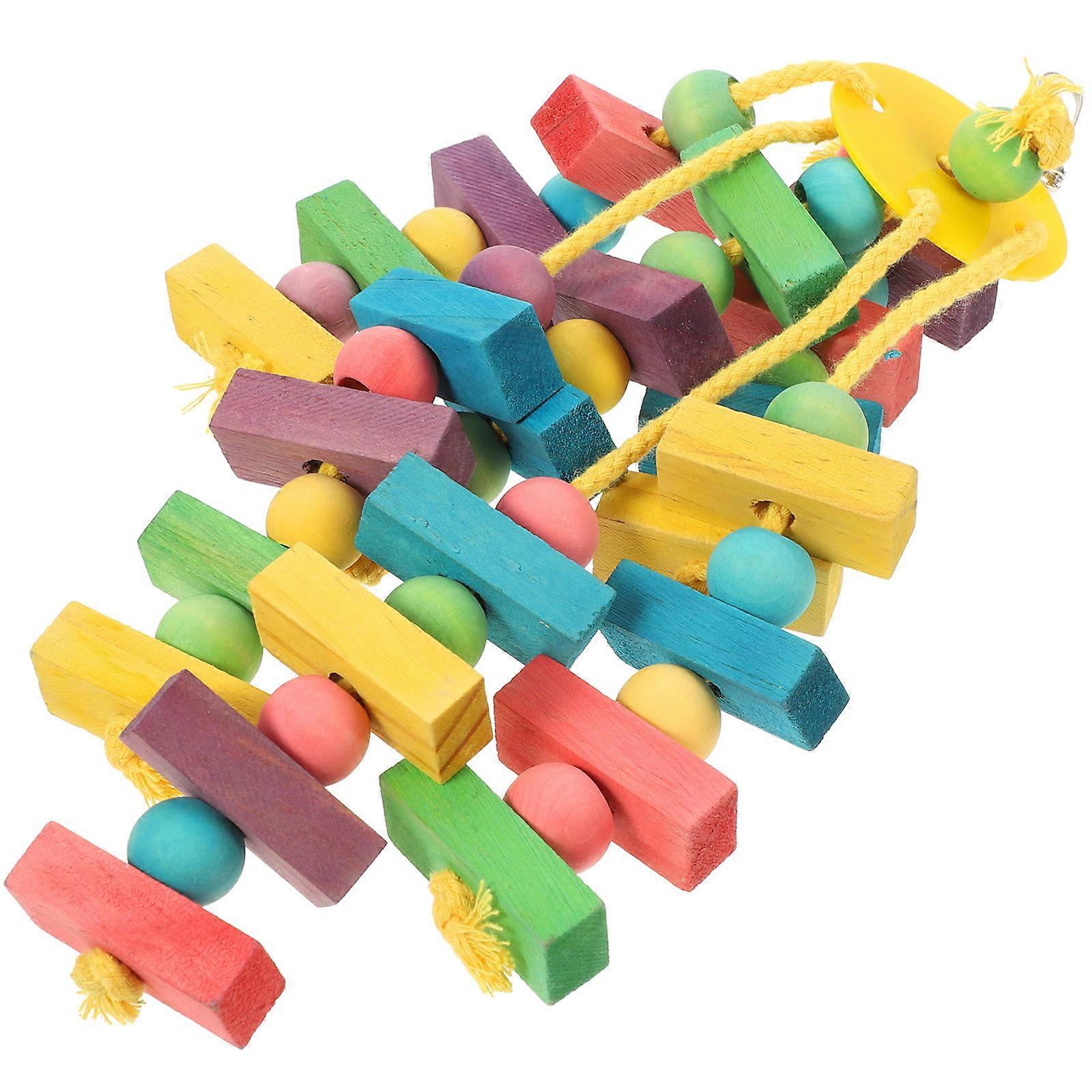 Parakeet Molar Bite Toy with Hook for Cage Hanging – Durable Chewing and Teeth Grinding for Cockatiels, Small Parrots, and Birds to Promote Dental