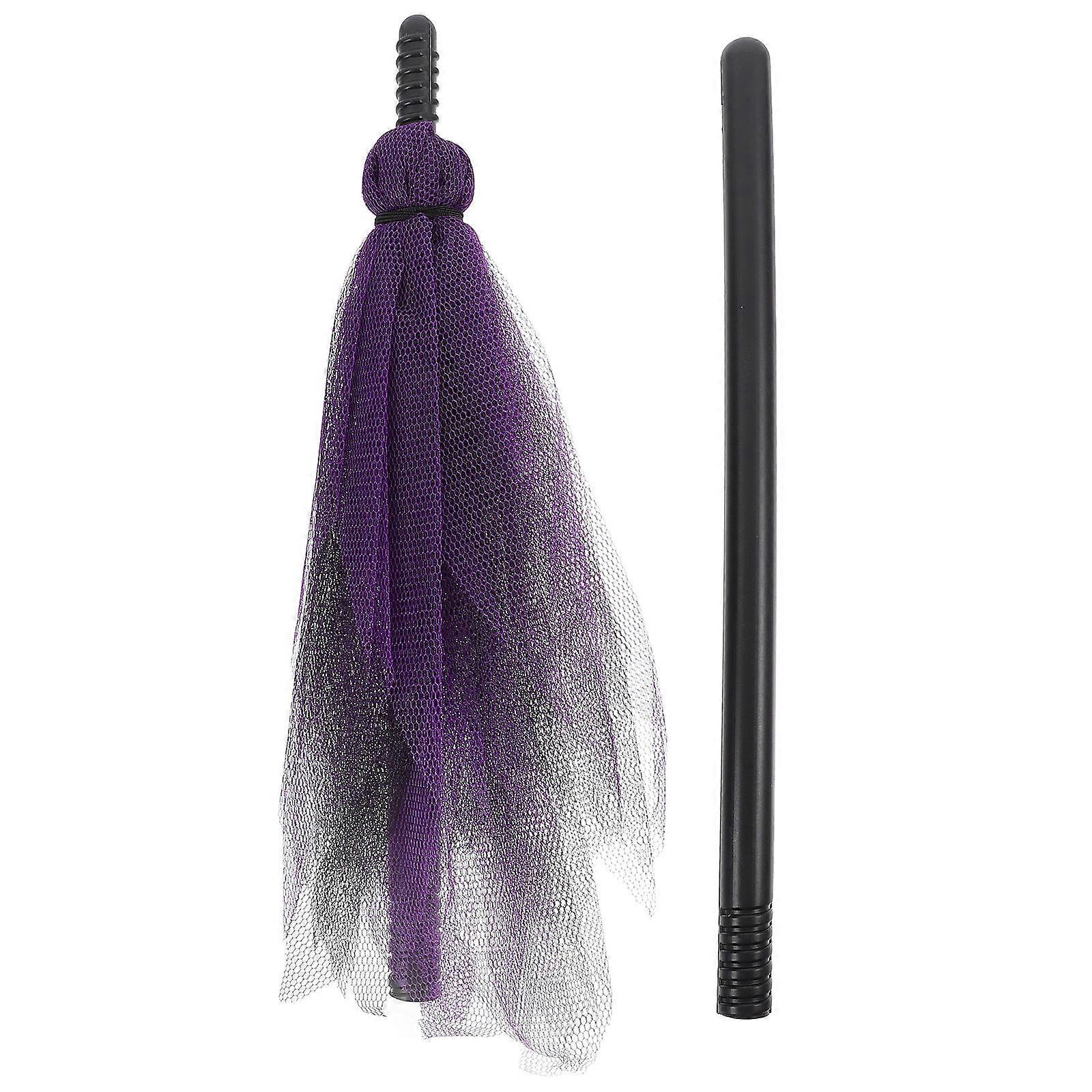 Lightweight Halloween Witch Broomstick Prop for Cosplay, Parties, and Haunted House Decorations – Adult Costume Accessory