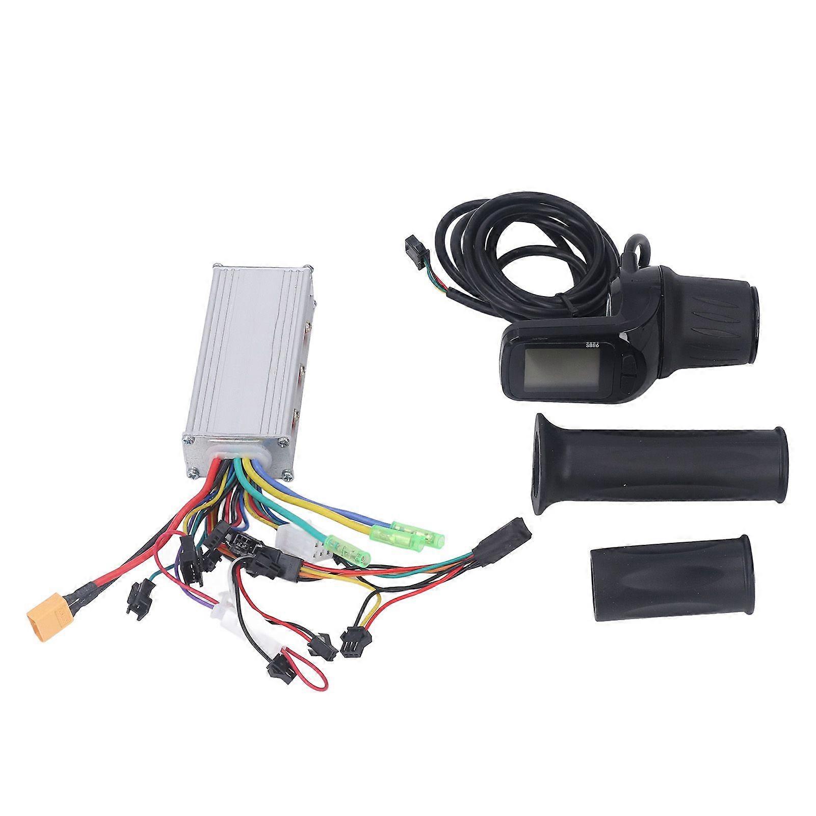 Motor Brushless Controller 500W Wärmeableitung Echtzeitüberwachung LCD-Display Panel für Elektrofahrrad 48V 60V