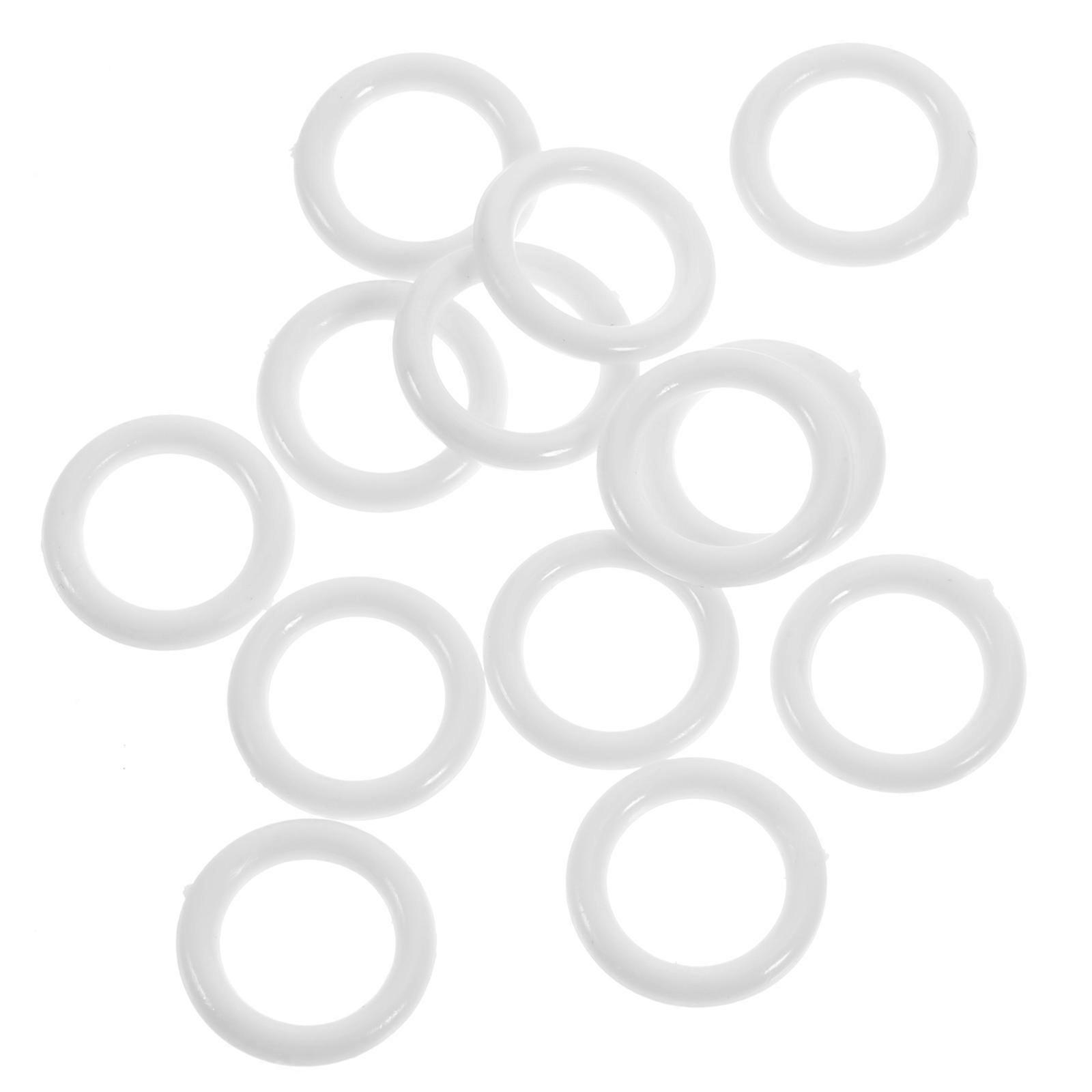 Plastic Curtain Grommets Eyelet Rings for Window Drapery, Easy Glide for Shower and French Curtains, Versatile Drapery Supplies (100pcs)