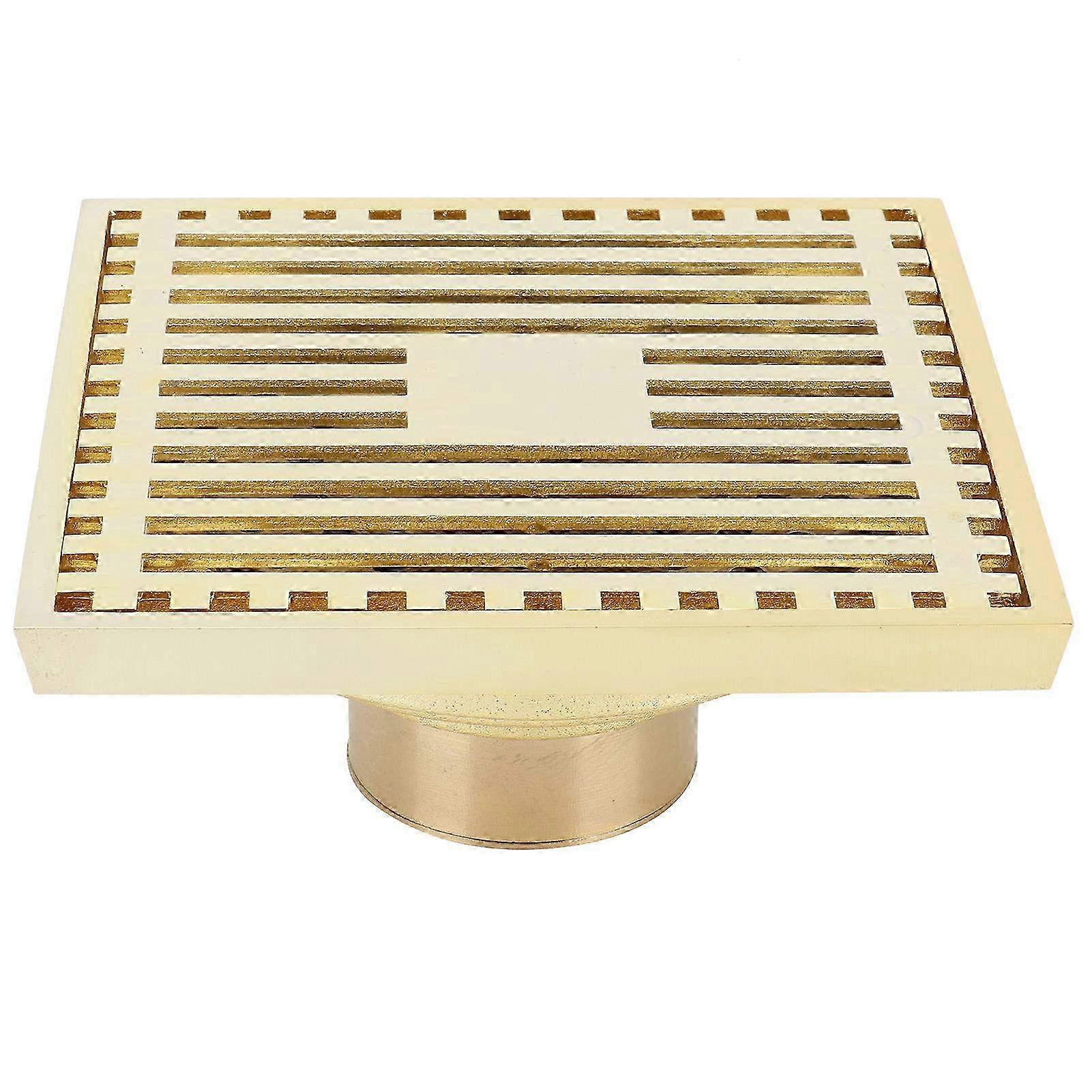 10x10cm Copper Floor Drain Strainer & Drain Filter - Durable Solution for Hotel Bathroom, Kitchen & Balcony Use