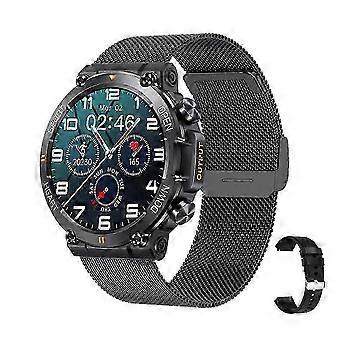Military Smart Watch for Men(Answer /Make Call)Rugged Heart Rate Fitness Tracke
