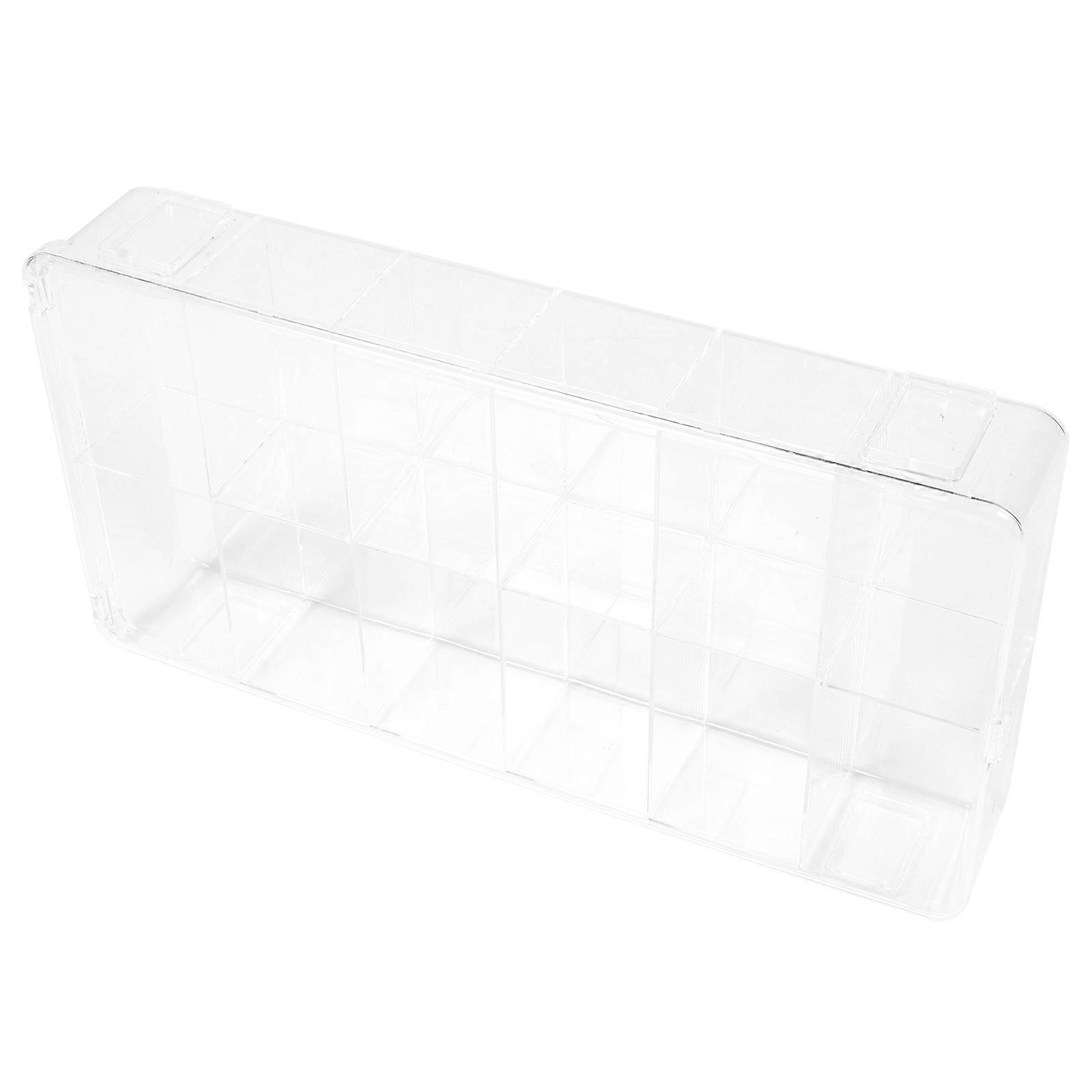 Figurine Display Case Clear Acrylic Material Showcase Function Miniature Storage Box For Hobbyists 16.1×8.3×2.6in 1Pack