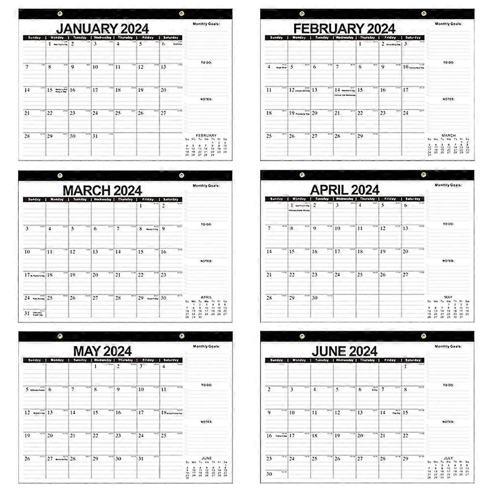 Planning Monthly Calendar For General Users 16.9X12X0.2In Schedule Organization Simple And Plain 1Pack