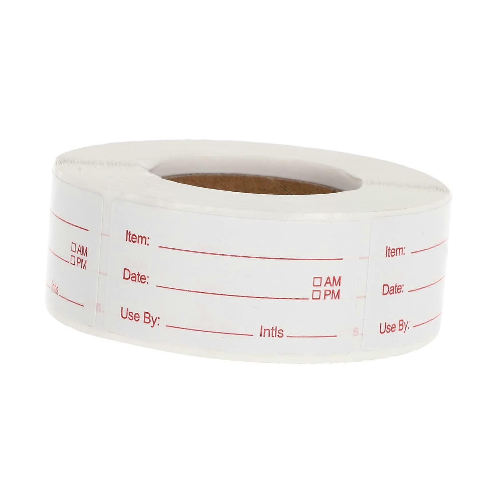 1Roll Food Storage Labels SelfAdhesive Freezer Labels Reusable for Bottles Jars Storage Containers