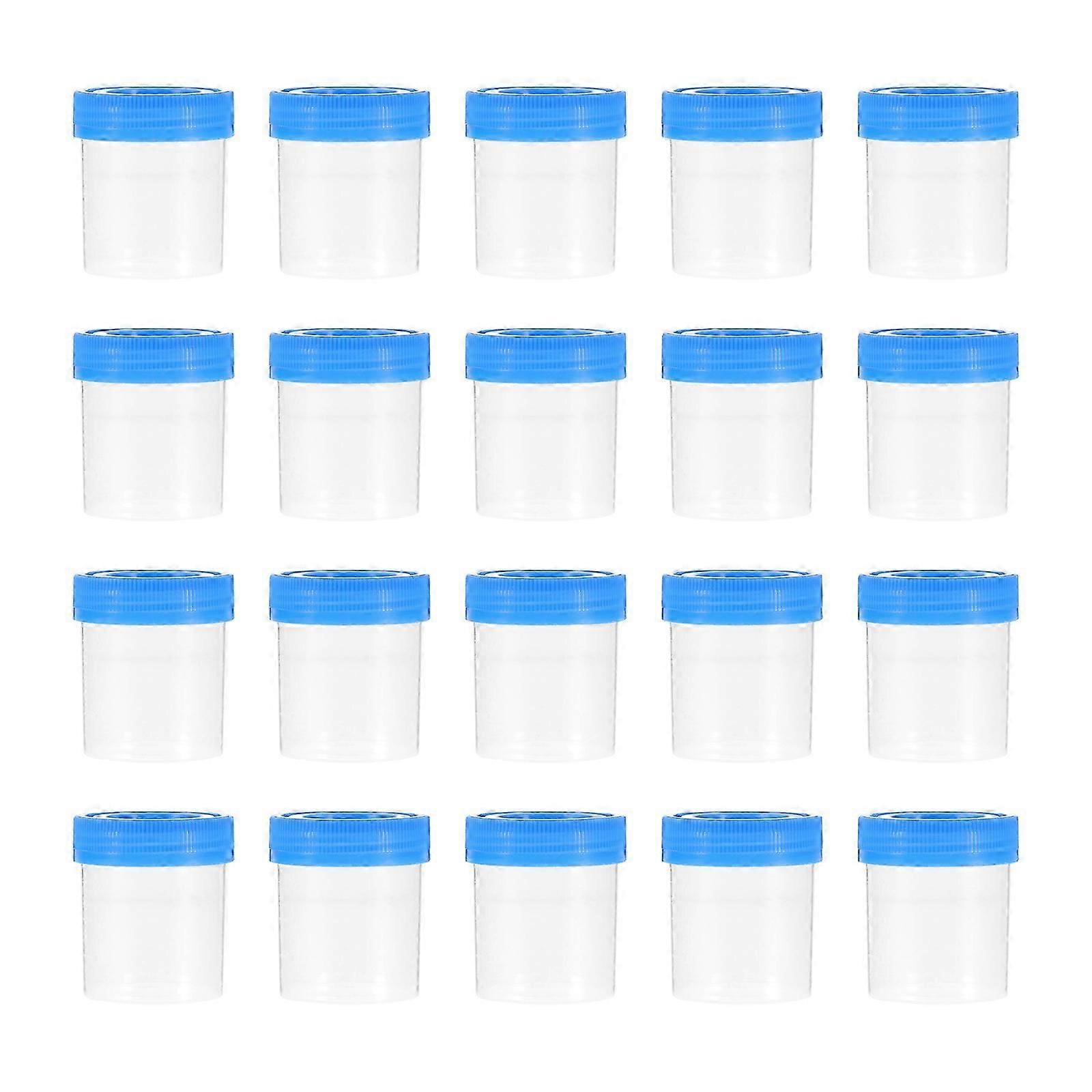 30pcs Disposable Sputum Containers Medical Sputum Storage Cups (Random Color)-Good