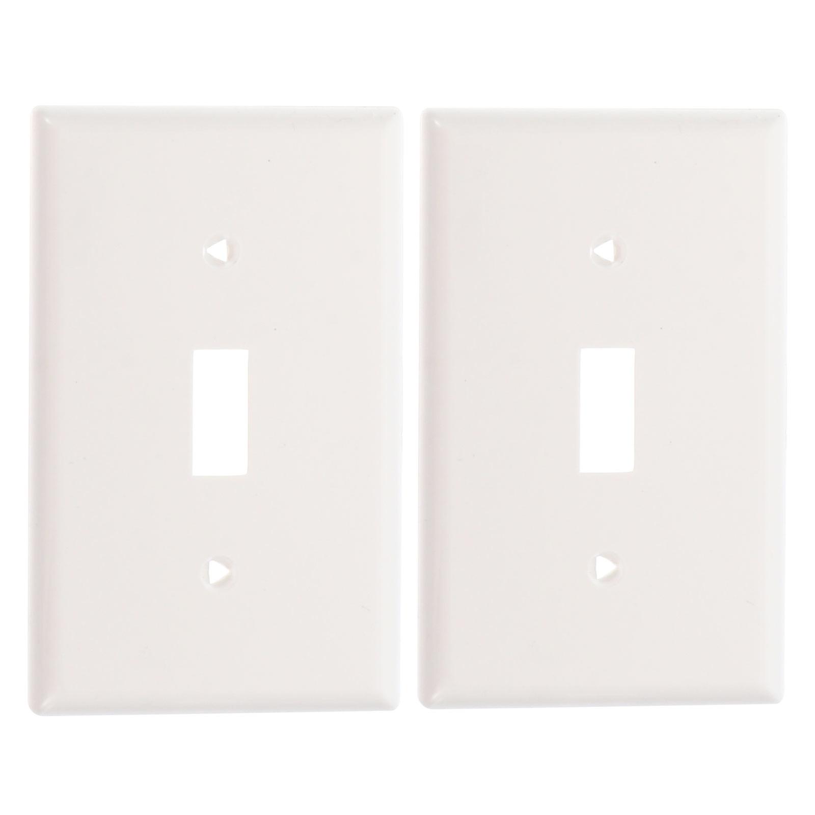 US Wall Plates for Switch with PC Material White Color Easy to Replace and Heat Resistant Over 100