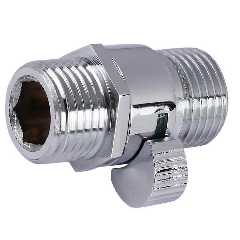 Brass Shower Valves with Handle Lever for Easy Flow Control Compatible with Standard Shower Heads Silver