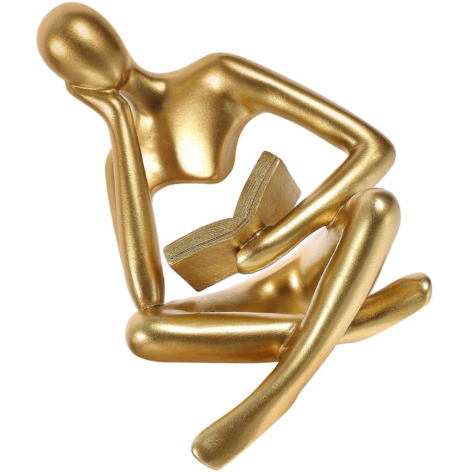Abstract Thinker Figurines Home Decor For Study Room Minimalist 1Set