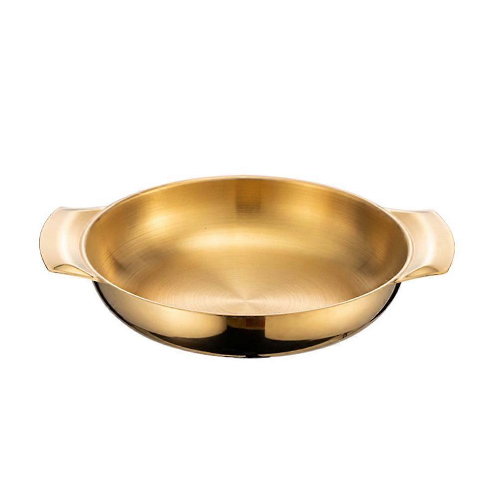 Stainless Steel Food Serving Pot Multi use Cooking Pot with Double Handles