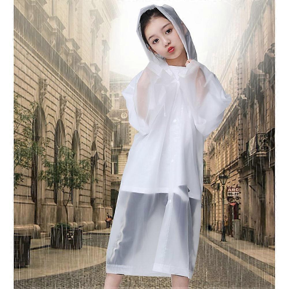 Kid Rainwear 4Pcs Waterproof Raincoat Practical Outdoor Play Gear Lightweight Simple Design For Kids In Assorted Color