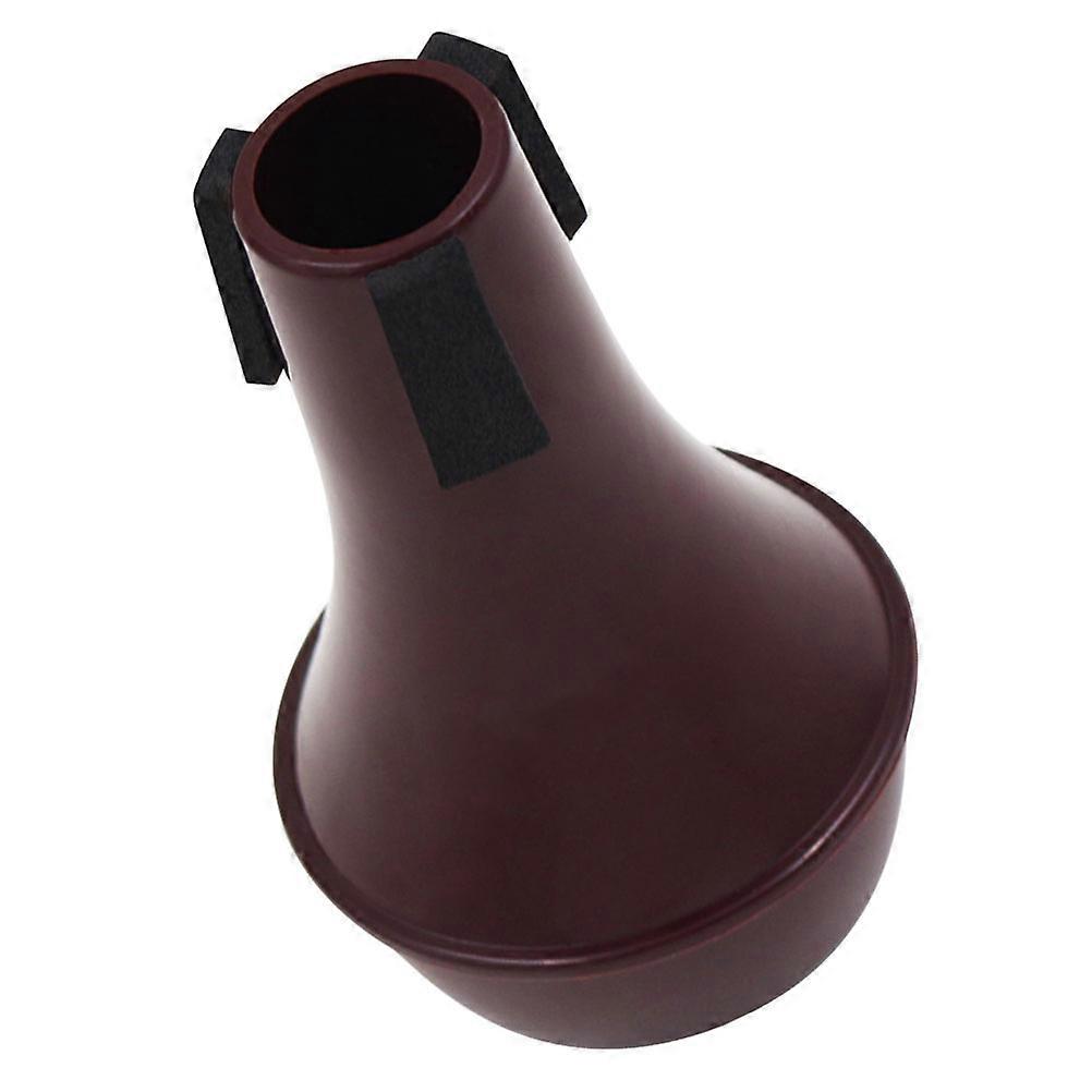 ABS Trumpet Mute For Practice 1Pc Dark Red Reduces Volume For Beginners And Musicians