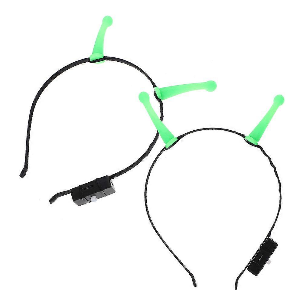 LED Light Up Headband for Cosplay Costume Lightweight Comfortable Halloween Party Accessory for Adults 2 Pack
