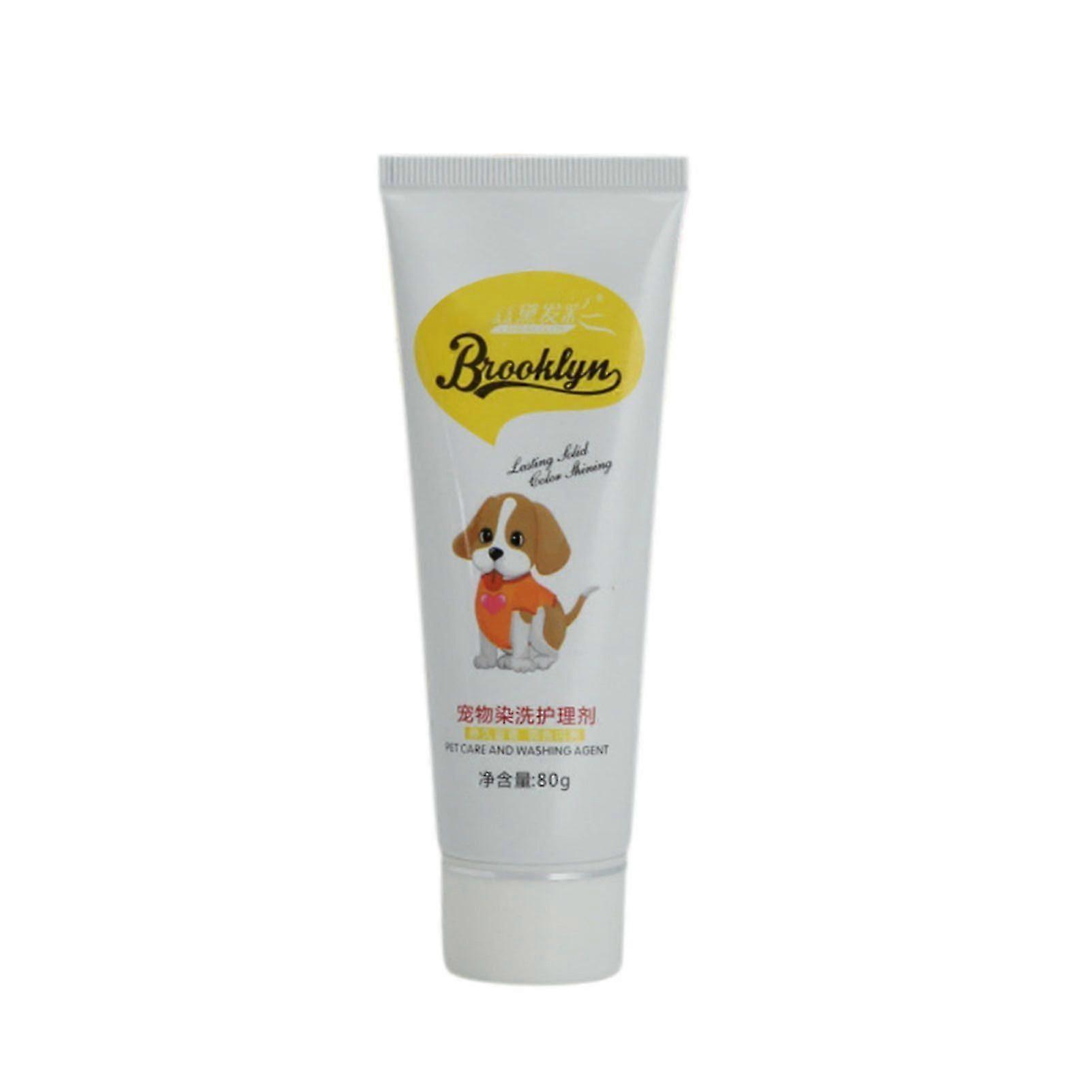 Pets Hair Dye 80g Pet Dog Cat Animals Hair Coloring Dyestuffs Dyeing Pigment Agent Hair Coloring Safe Dog Accessories