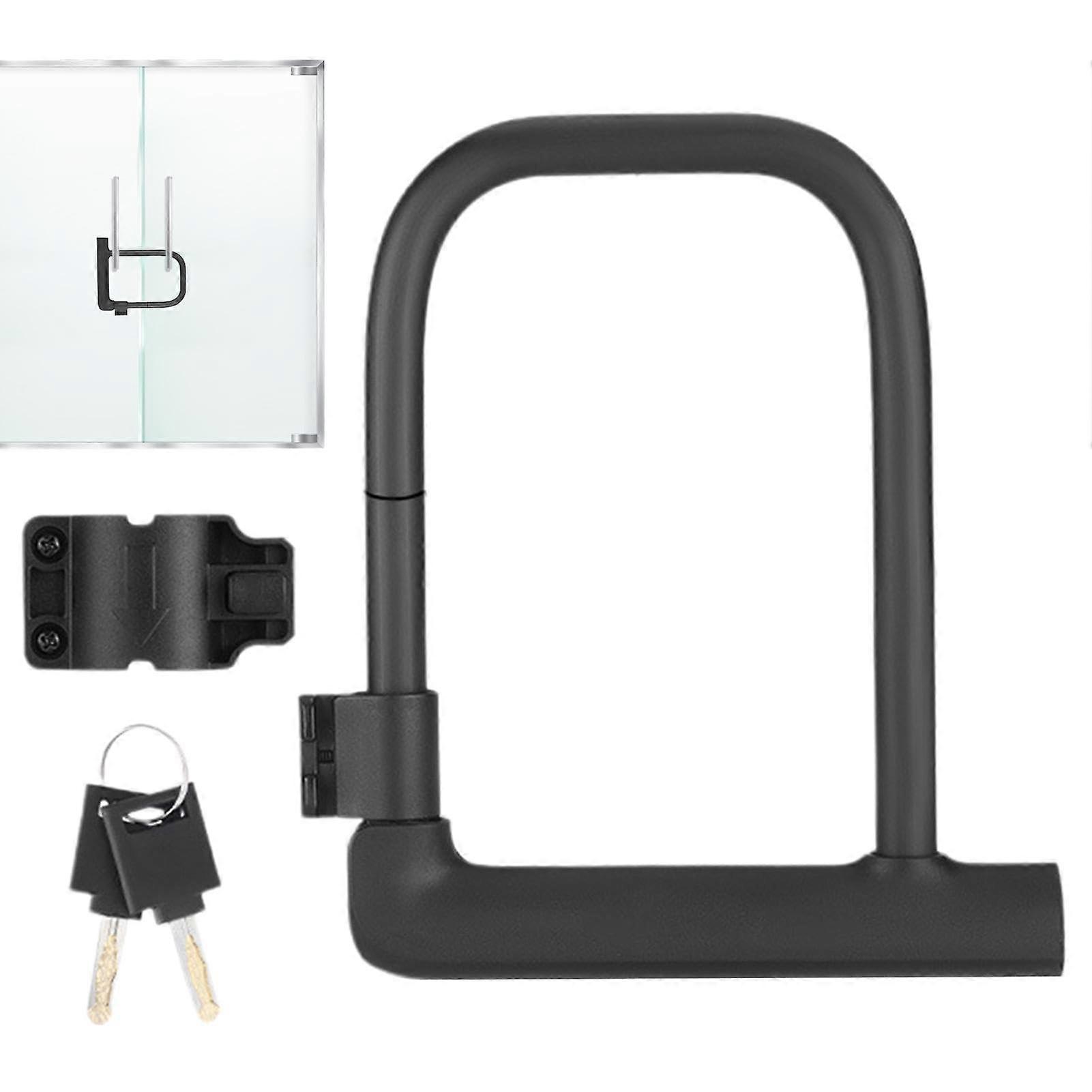 U Lock Bicycle Lock Strength Bicycle Lock, U Lock with Bracket, AntiTheft U Lock with Key and Robust Mounting Bracket, Outdoor Protection