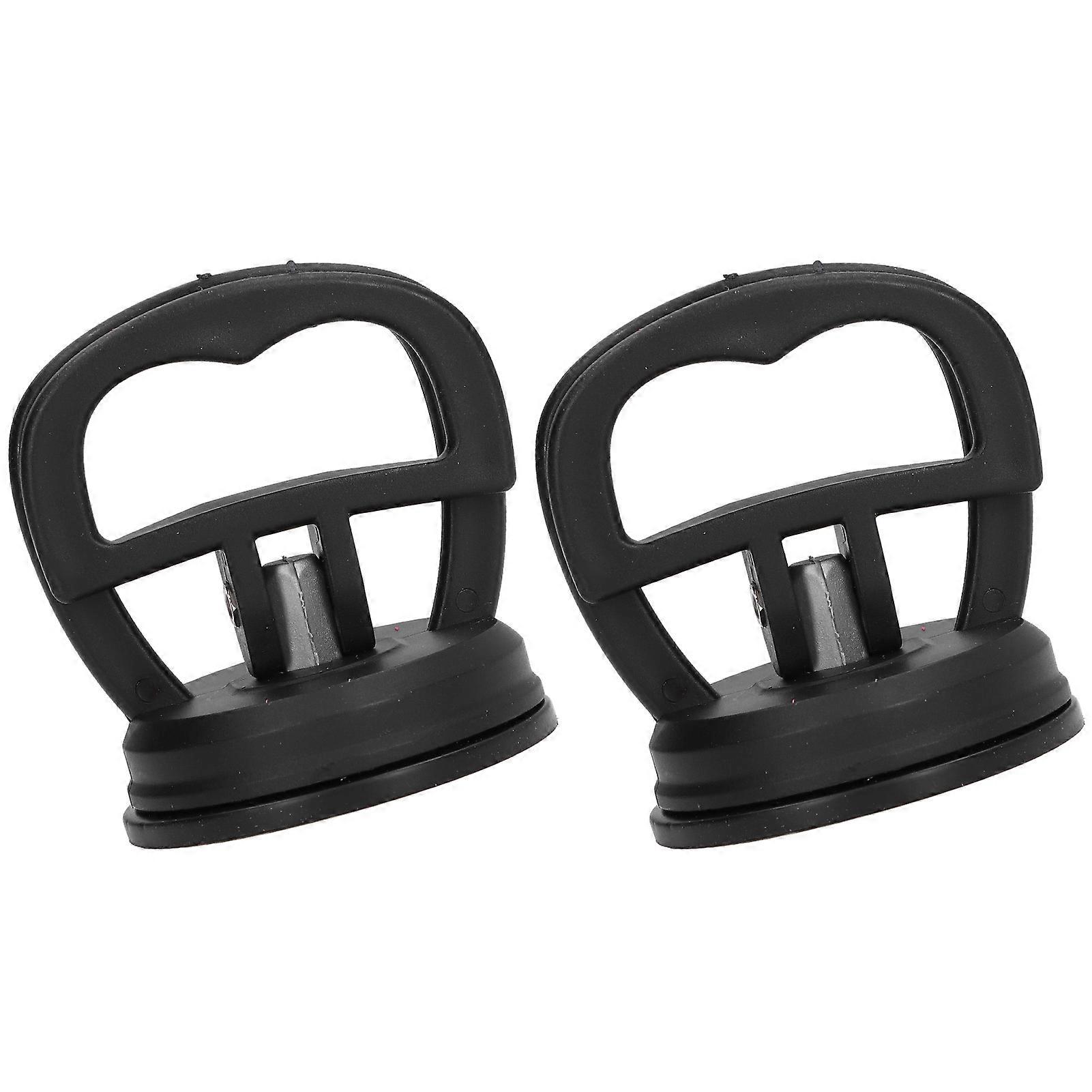 2pcs Suction Cup Puller Big Pull One Hand Buckle Suction Cup Lifter for Ceramic Tile Car Shell Phone Disassembly ToolBlack 