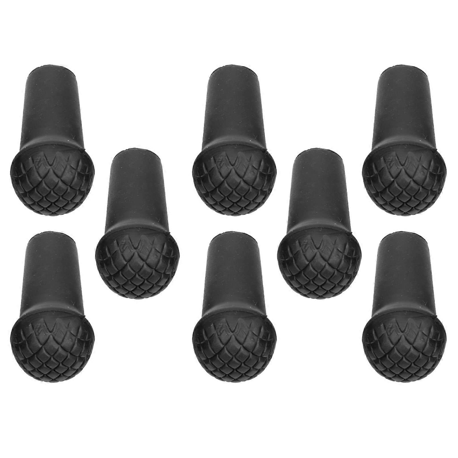 8pcs Anti-Skid Crutch Tips Rubber Cane Feet for Stability and Grip, Compatible with Standard Crutches, Durable Material