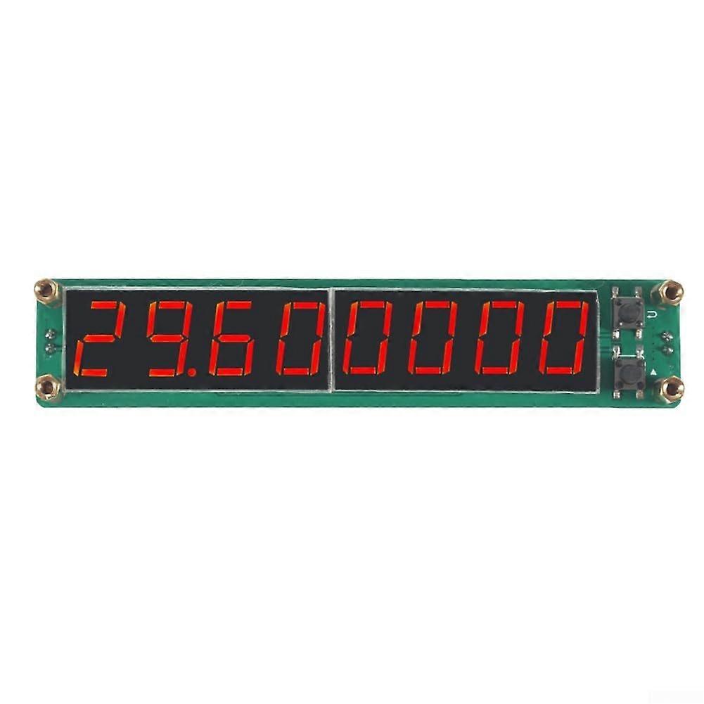 PLJ8LEDR Digital RF Frequency Meter 0.1 MHz-2.4 GHz Auto Channel High Stability Portable Red Lab Device Adjustable Step