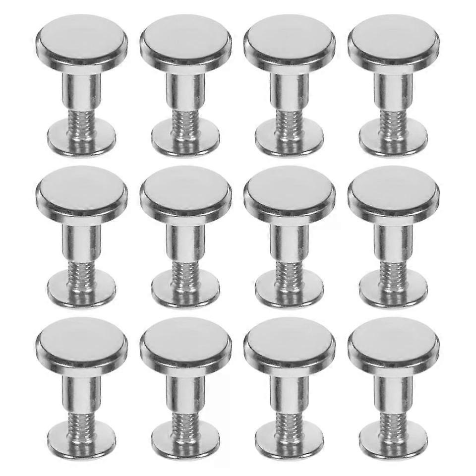Chicago Binding Screws, 12pcs Zinc Alloy Binding Post Screws Kit for DIY Projects, Notebook, Album