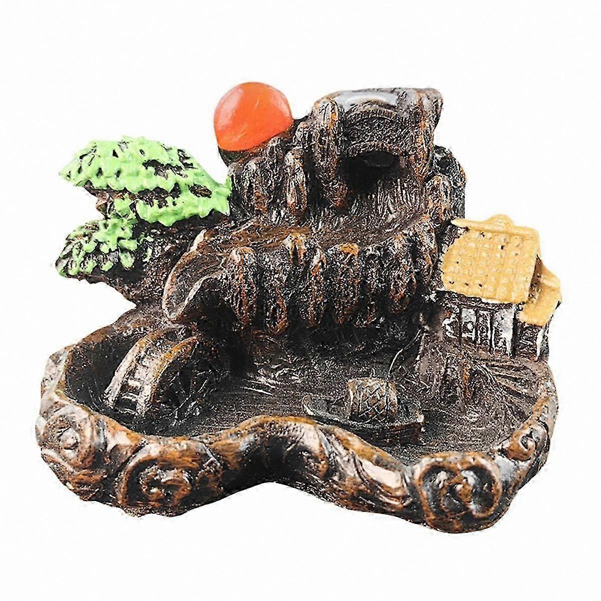 Backflow Incense Burner with Waterfall Design, Aromatherapy Diffuser, Decorative Home Accessory, Room Decoration Ornament