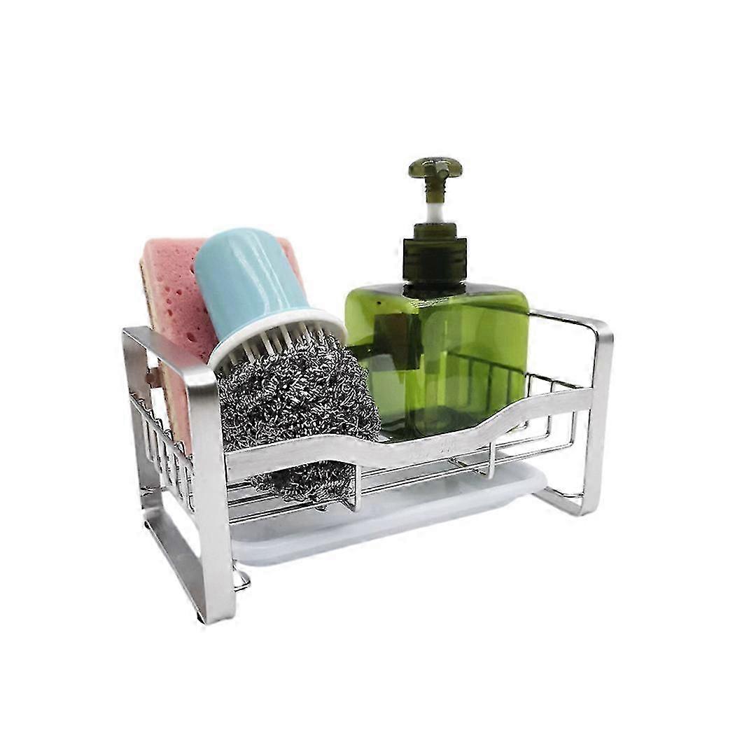 Kitchen Sink Caddy Sponge Holder with Removable Drain Tray