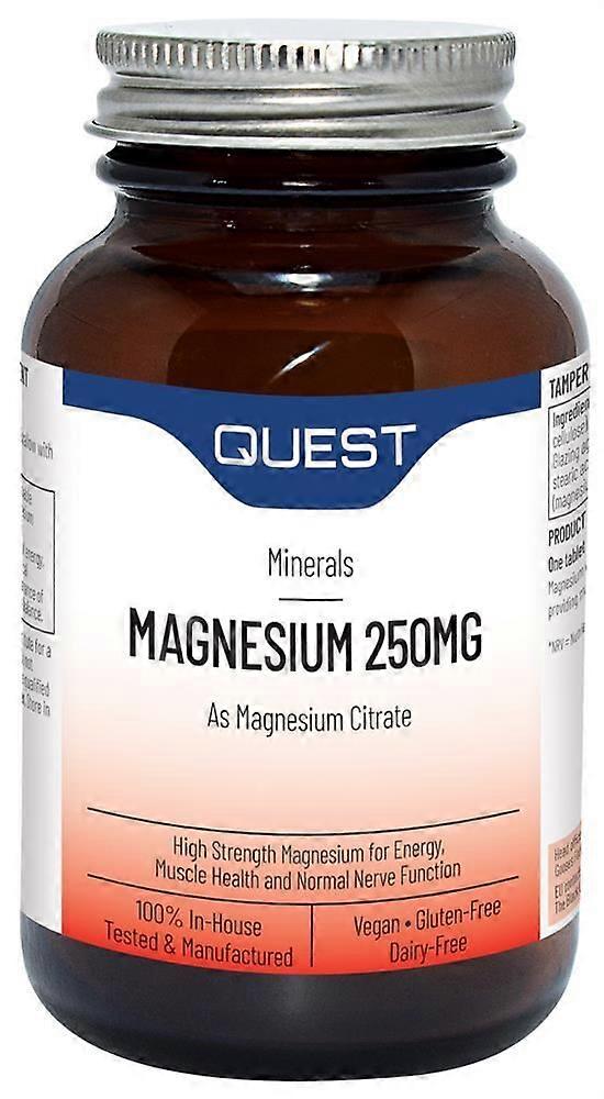 Quest MAGNESIUM CITRATE 250mg 60 Tablets - 4 Pack