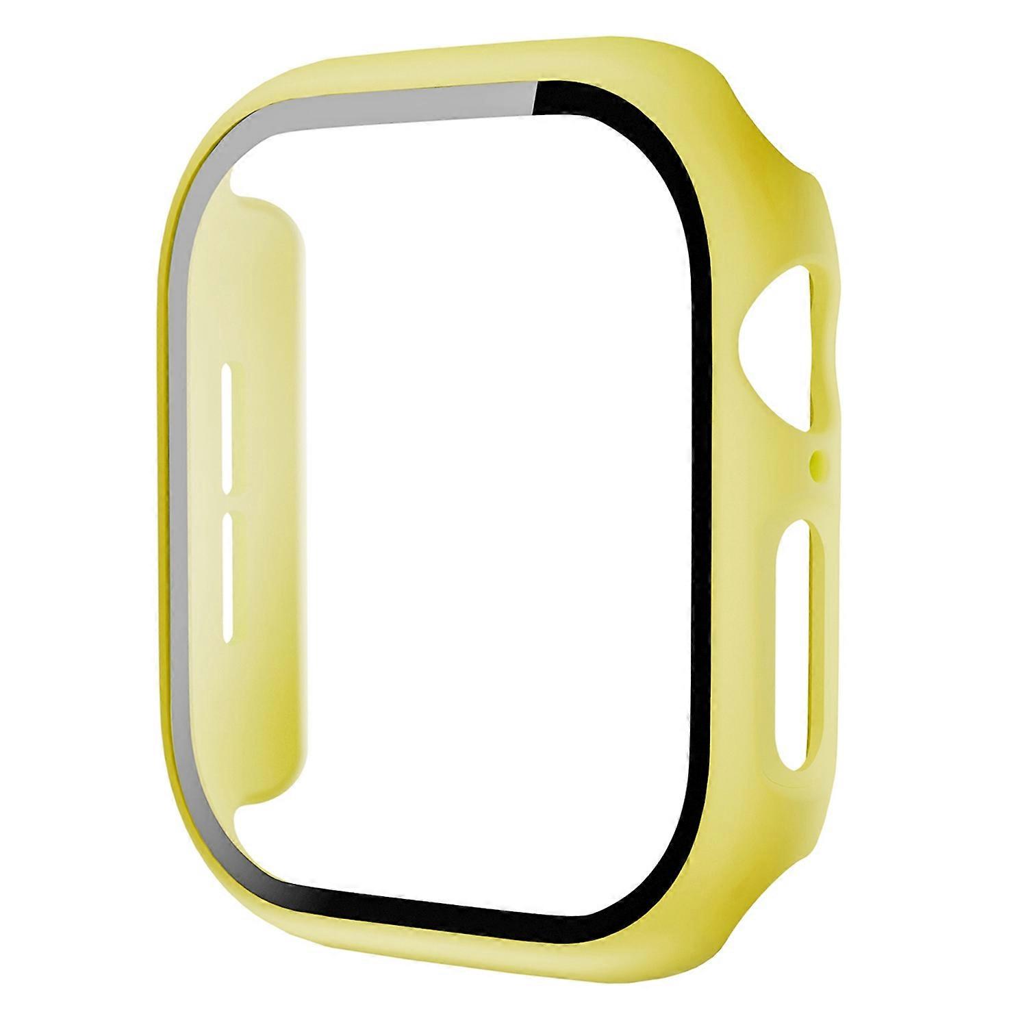 Para Apple Watch Series 10 46mm Capa Protetora All-Around Hard PC Watch Cover com Vidro Temperado Fi