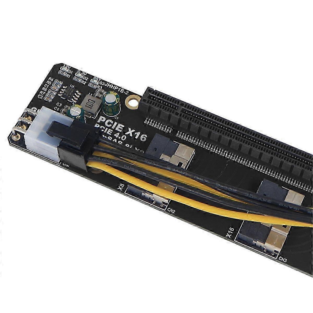 2Port SlimSAS 8i X2 to PCIe 4.0 X16 Expansion Card PCI-E 4.0