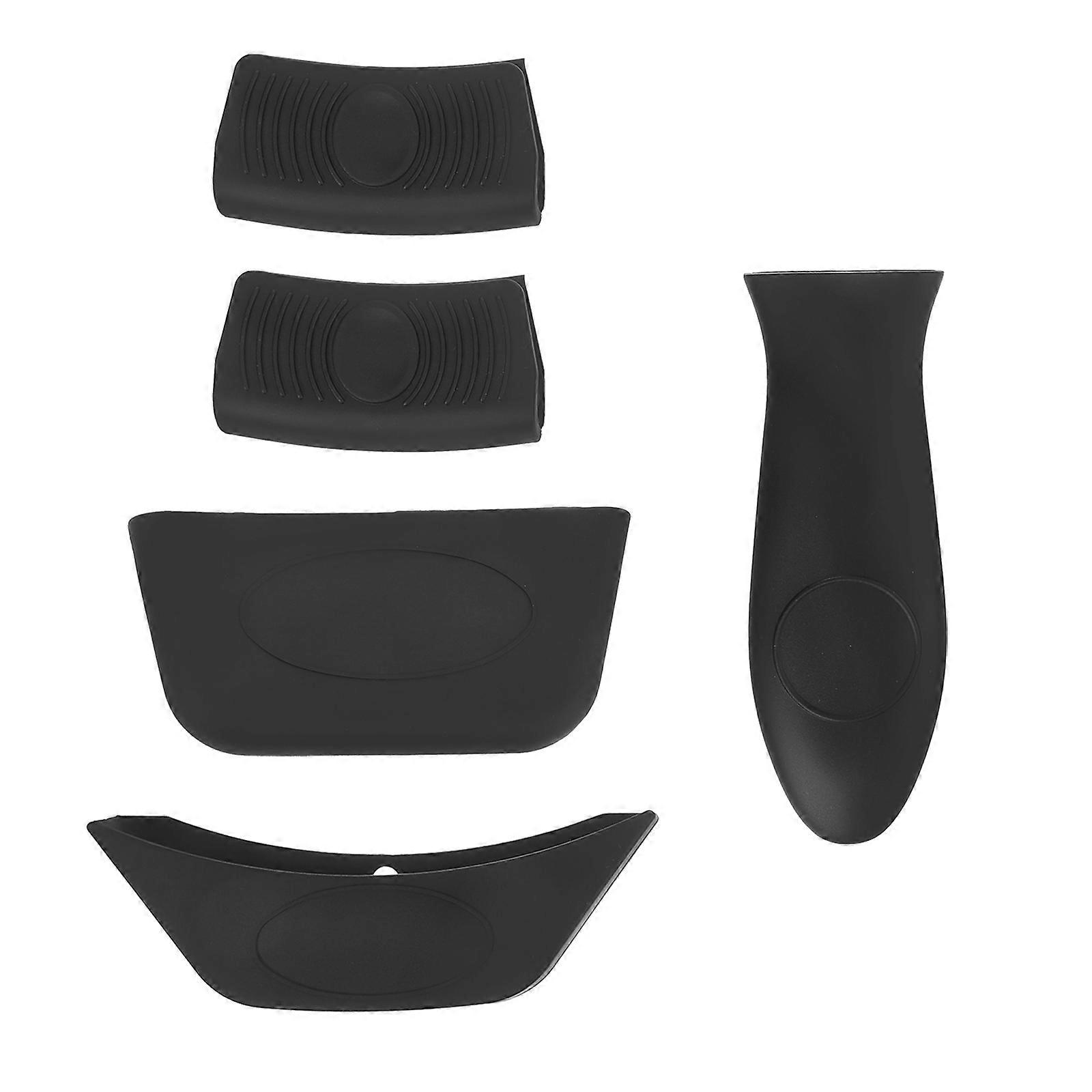 Hot Handle Holders Silicone Pot Holder Sleeves for 5Pcs Kitchen Use