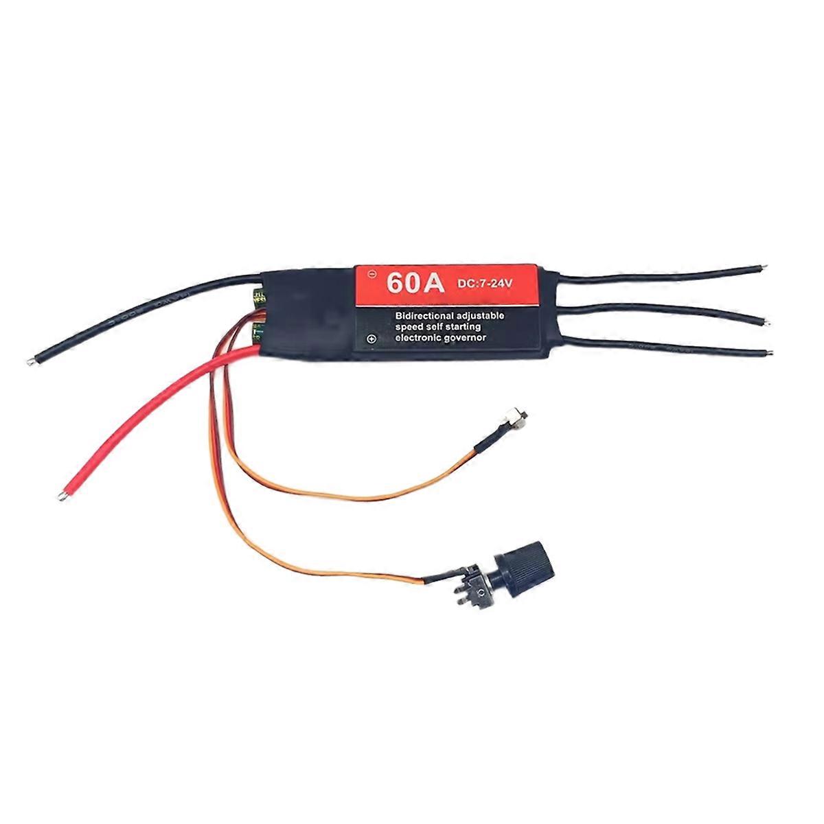 2-6S 60A ESC Bidirectional Self Starting Brushless for DIY Fan