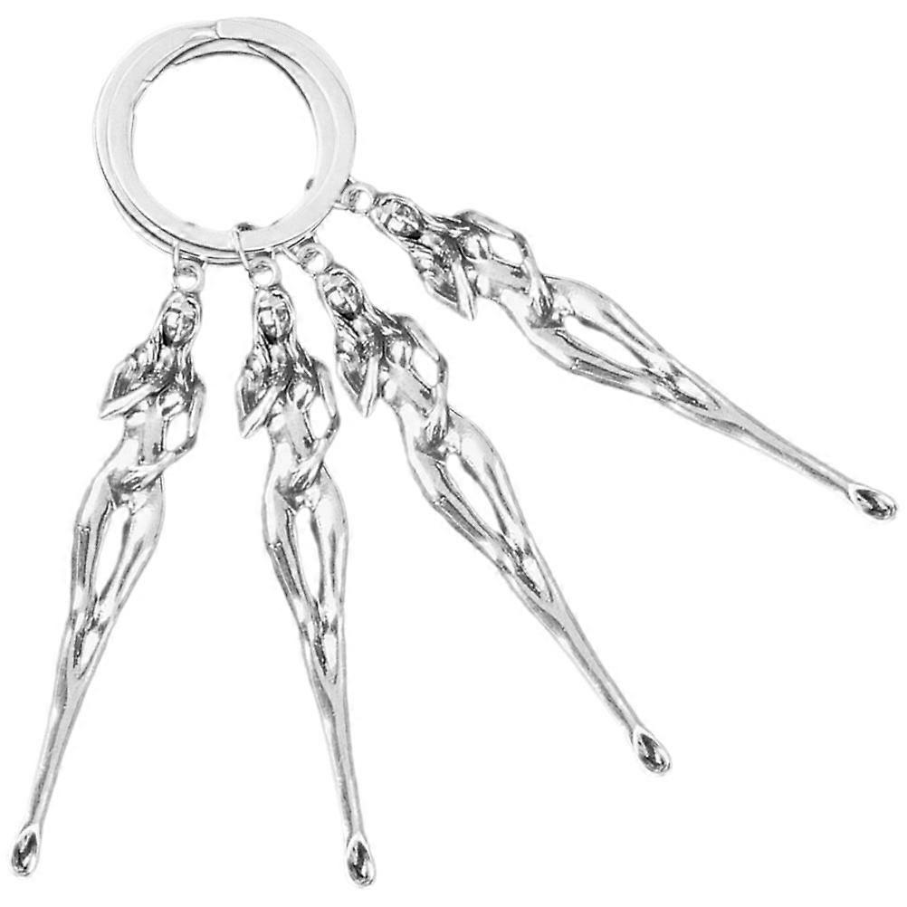 Brass Ear Spoon for Decoration Use 4Pcs Mini Ear Cleaning Pendant