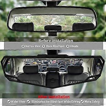 Wide-Angle Panoramic Rearview Mirror with HD Clarity - Blind Spot Minimization for Enhanced Vehicle Safety