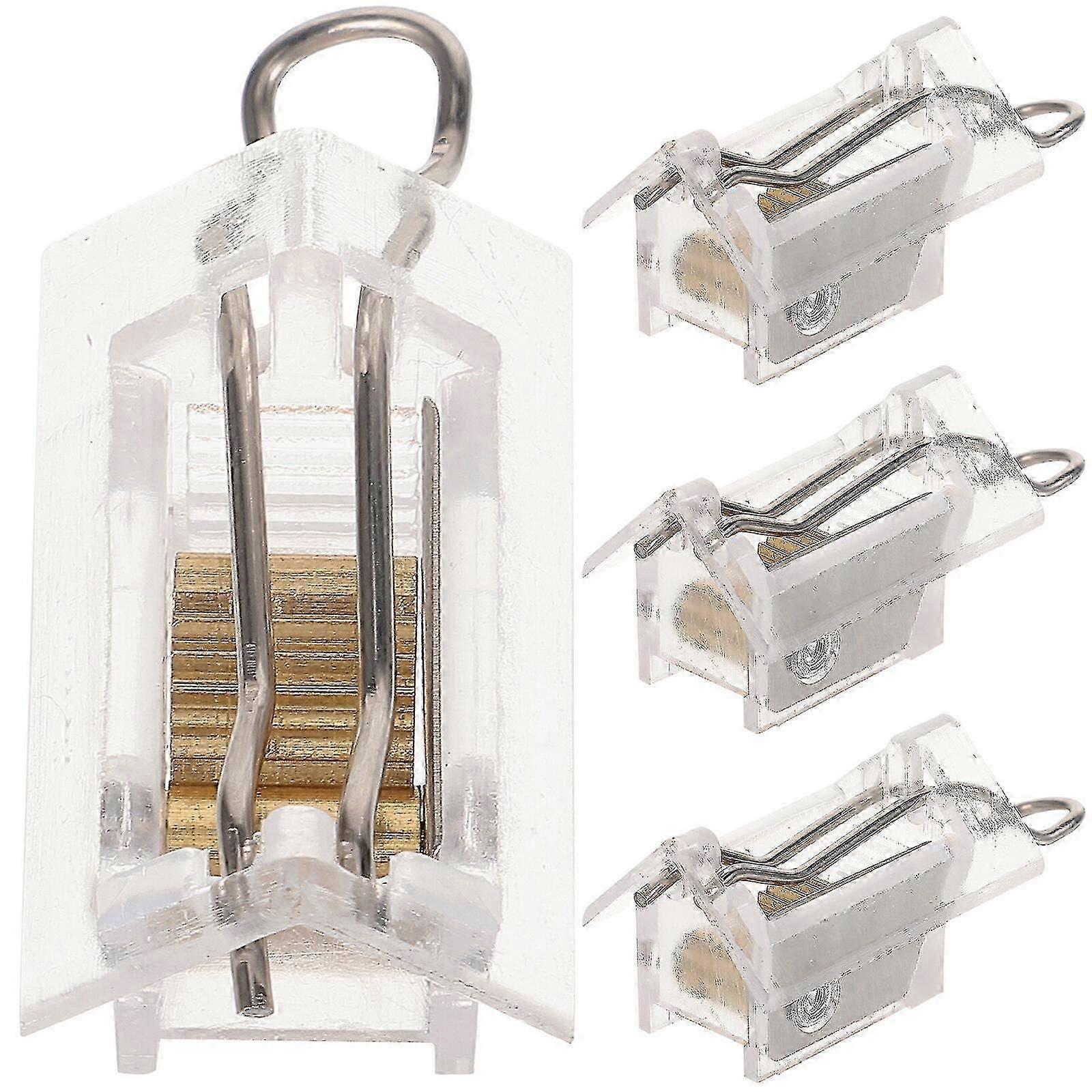 4-Piece Professional Venetian Blind Cord Locks and Hardware Set for Curtain Safety and Adjustment