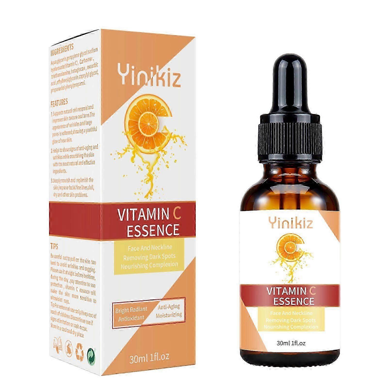 Vitamin C Serum For Face Anti-Aging Facial Serum with Vitamin C, Hyaluronic Acid, Niacinamide Brightening Facial Essence for Dark Spots, Fine Lines