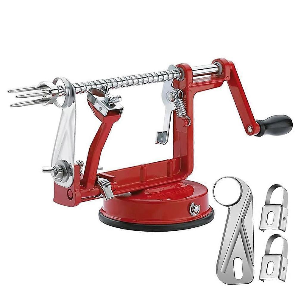 Apple Peeler Corer,Apple Peeler Slicer Corer with Stainless Steel Blades and Powerful Suction Base for Apples and Potato