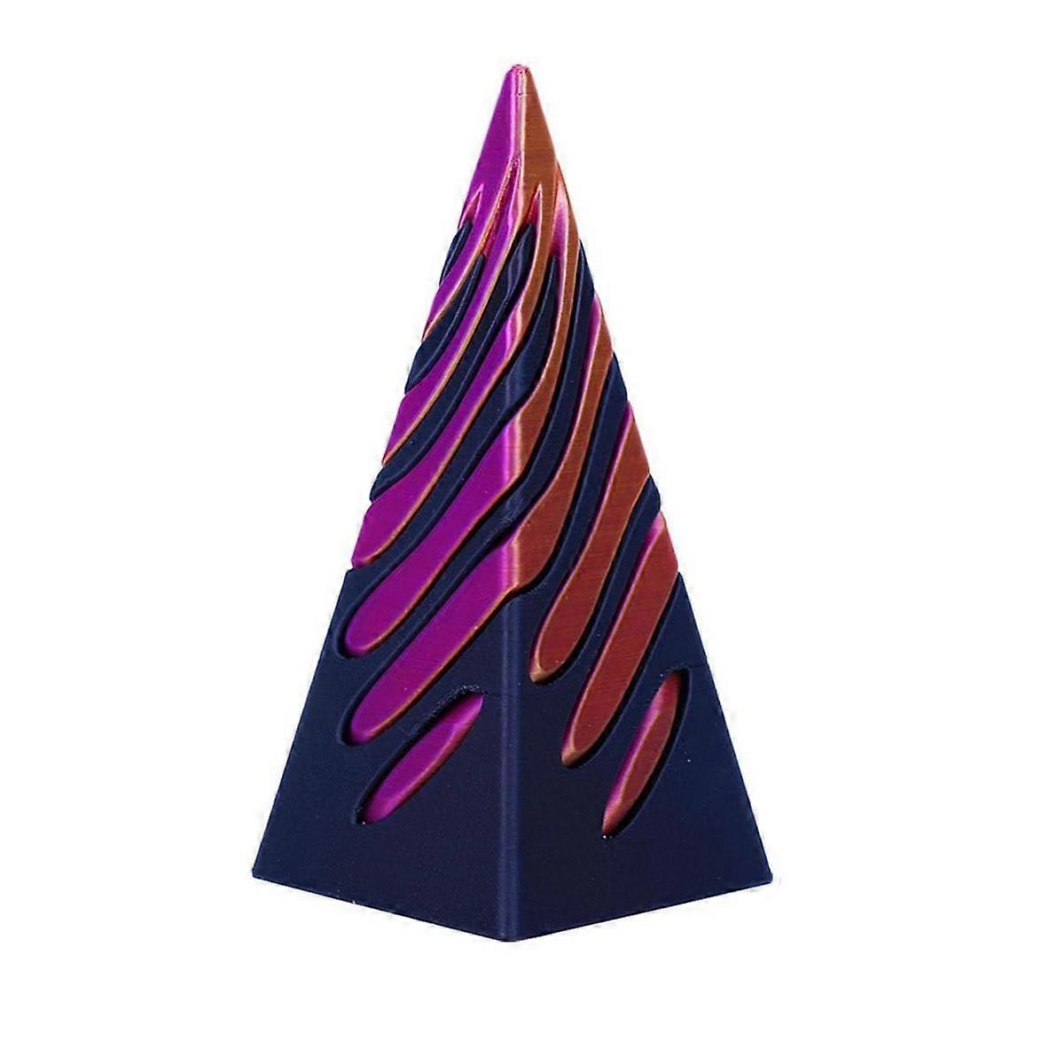 Spiral Cone Fidget Toy: 3D Printed Spiral Fidget Toy for Kids and Adults - Passthrough Impossible Pyramid Cone Desk Unique Illusion Design for Relaxat